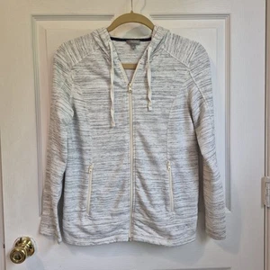 Chaqueta con Capucha Talbots Pequeña Cremallera Completa Gris Bolsillos con Cremallera - Imagen 1 de 4