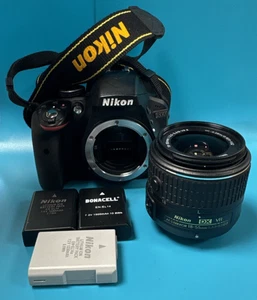 Nikon D D3300 24.2MP & AF-S DX 18-55mm G II Charger Batterys & Case FULLY TESTED - Picture 1 of 23