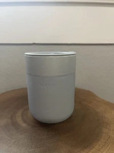 Porter Ceramic Travel Cup Silicone Sleeve Grey 12 oz Insulated Grip Travel Mug - Picture 1 of 4
