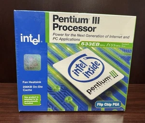 Intel Pentium III 533EB P3-533EB Processor 133MHz Bus - New-in-Box Sealed - Afbeelding 1 van 6