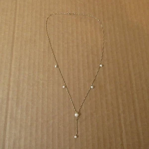 Vtg JCM 10K Yellow Gold Elegant 17" Chain Necklace Multi Pearl 6mm Dangle 1.6g - Picture 1 of 14