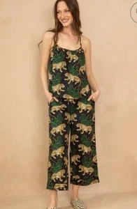PrintFresh Plus 4X Cami & Cropped Hose Set Bagheera Leopard Neu mit Etikett - Bild 1 von 8