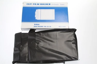 [NEW] TOYO FIELD 4x5 Cut Film Holder Pack of 2 (10141) USA SMALL BUSINESS - Image 1 of 4