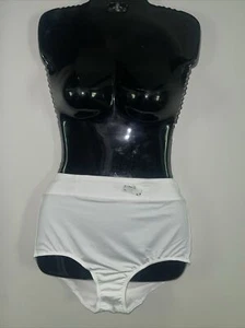 Warner's White Breathable High Waist Brief Panty Sissy Underwear Plus Size 3X - Picture 1 of 3