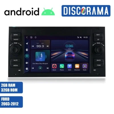AUTORADIO ANDROID FORD FOCUS C MAX 2003-2012 STEREO AUTO TOUCH 7" WIFI NAVI - Immagine 1 di 4