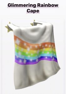 Roblox Celebrity Series 6 Heroes Of Robloxia: Glimmer Rainbow Cape | CODE ONLY