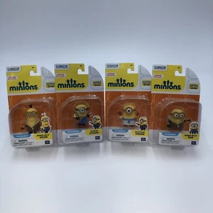 (Lot Of 4) Illumination Entertainment Minions Movie Poseable Figure Stuart Bob - Picture 1 of 13