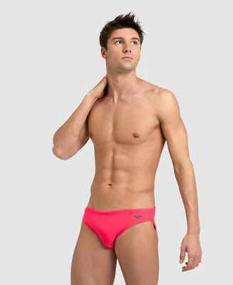 Arena men neon red Swim Brief bikini swimwear swimsuit size 34 36 38 - Image 1 of 4