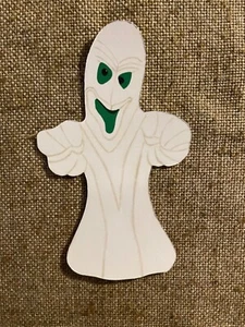 Sie wählen Vintage inspiriert Monster Geist grüne Augen, Halloween Cardstock Dekoration - Bild 1 von 6