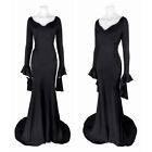Wednesday Addams Cosplay Costume Halloween Cosplay Costume Black Long Dress