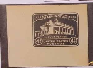 Scott U527 - 4 Cents Mount Vernon - Mint - Large Corner - SCV - $15.00 - Picture 1 of 1