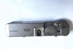Compatible Fuji Fujifilm X100T Top Cover Shell Case With Button Silver NEW - Picture 1 of 2