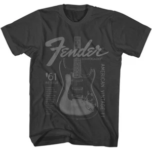 Fender Guitar 61 Stratocaster Reissue American Vintage Men's T Shirt - Picture 1 of 5