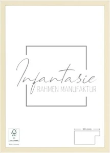 Bilderrahmen Beige Infantasie 'N°2' nach Maß Holz Modern eckig  - Bild 1 von 7