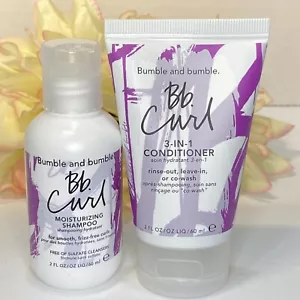 Bumble BB Curl Moisturizing Shampoo 2 oz + 3 in 1 Conditioner 2oz NWOB Free Ship - Picture 1 of 1