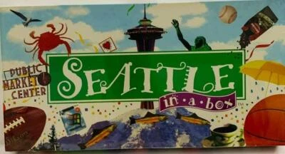Vintage Monopoly Seattle In a Box Board Game Public Market Center New - Image 1 of 4