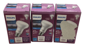 3 Ct Philips 5w Dimmable LED Daylight 450 Lumens Indoor R20 Flood Light Bulb