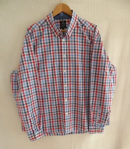 Cottonfield mens' mult check button fasten long sleeve Shirt Label Size XL - Picture 1 of 7
