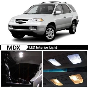 Fits 2001-2013 Acura MDX White Interior + License Plate LED Lights Package Kit - Picture 1 of 8