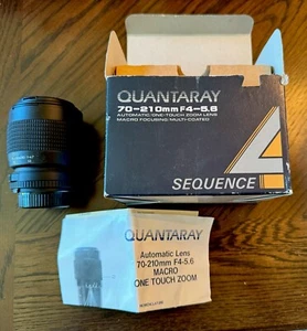 Quantaray 70-210mm f/4-5.6 Zoom lens for Minolta AF Maxxum Sequence 1 Touch Zoom - Picture 1 of 7