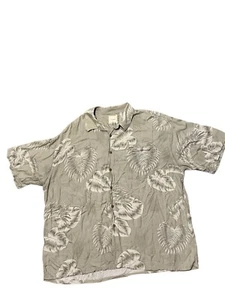 Camicia a maniche corte uomo sellabred foglia floreale verde hawaiano XXL - Foto 1 di 11