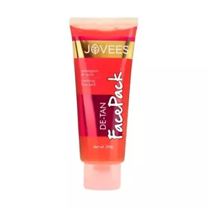 Jovees Herbal De-Tan Face Pack Contains Wheat Germ&Carrot 100gm Tan Removal pack - Picture 1 of 4