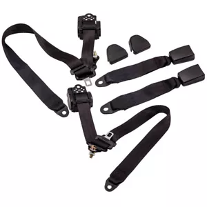 3 Points 2 Ceintures De Sécurité Rétractables for Jeep Wrangler CJ YJ 82-95 - Zdjęcie 1 z 11