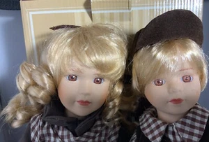 Heidi & Eric Porzellan Puppen Set Wyndham Lane - handbemalt & Augen Handset - Bild 1 von 7