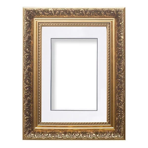 Ornate Swept Antique Style Picture Photo Frames With Layered Mount French Style - Imagen 1 de 4