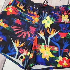 Pantalones Cortos de Natación Hawaianos Reel Legends Para Mujer Medianos Neón Floral Bolsillos - Imagen 1 de 7