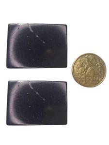2pc 40 x 30x 3mm LARGE Shungite Phone/Device/Laptop Plate EMF/5G Protection - Picture 1 of 8