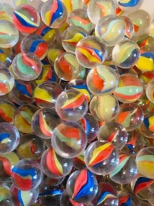 Marmi 50 X "CAT EYE" Peewee 12mm Classico Tradizionale Gioco/Collezionista Bambini - Foto 1 di 1