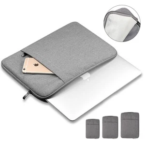 Laptop Bag Sleeve Case Carry Cover 2 Pockets For Apple Mac Book 11 13 14 15 Inch - Picture 1 of 21