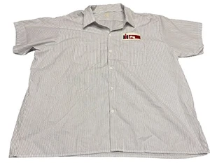 IH International Harvester Vintage Patch Logo Mens Shirt w/Pocket Workwear M4 - Picture 1 of 4