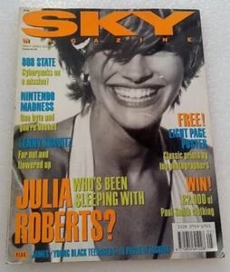 SKY magazine May 1991 JULIA ROBERTS Tim Roth Lenny Kravitz Nintendo - Foto 1 di 2