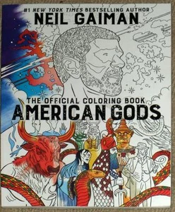 NEIL GAIMAN ~ OFFICIAL ADULT COLORING BOOK ~ AMERICAN GODS ~ SOFTCOVER ~ NEW - Picture 1 of 5