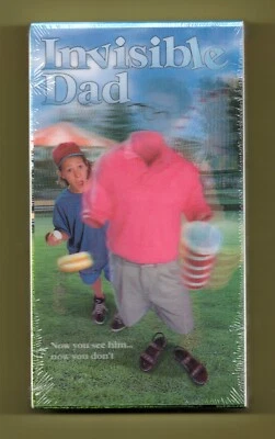 Invisible Dad VHS 1998 Comedy Lenticular 3D Cover APix Promo Screener New Sealed - Image 1 of 4