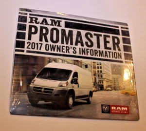 BRAND NEW SEALED  OEM 2017 DODGE RAM PROMASTER OWNERS MANUAL DVD - Picture 1 of 1