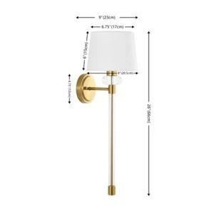 Safavieh ATHENE 9" WALL SCONCE, Reduced Price 2172753074 SCN4117A-SET2 - Picture 1 of 5