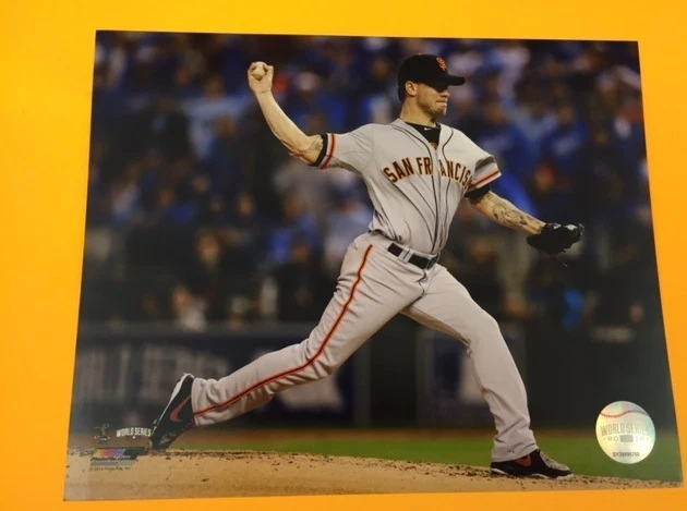 Foto 8x10 de Jake Peavy 2014 World Series San Francisco Giants não assinada  - Imagem 1 de 1