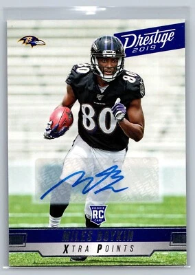 2019 panini prestige football miles boykin xtra points rookie auto #266 - Image 1 of 2