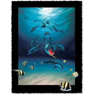 Disney Fine Art - Ariel's Dolphin Playground - Picture 1 of 1