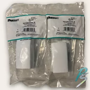 Menge 2 Panduit NetKey 2-Positionen Oberflächenhalterung Box NK2BXWH-A - Bild 1 von 5