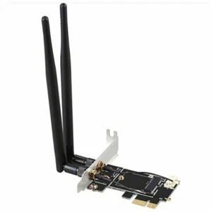 New Wireless WiFi Bluetooth Network Card Adapter PCIe X1 to M.2 Expansion Card - Picture 1 of 6
