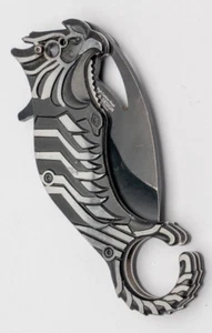 Tac Force Speedster Series Serrated Karambit Collectors Series silver/black - Picture 1 of 6