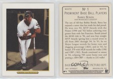 2005 Topps Turkey Red White Barry Bonds (White Jersey) #1.1