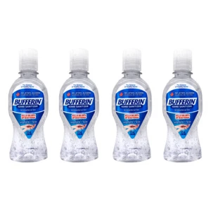 Bufferin Hand Sanitizer Gel with Aloe & Vitamin E. 70% Alcohol. 8 oz. Pack of 4 - Picture 1 of 5