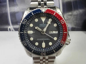 SEIKO SCUBA DIVERS SKX009 DAY/DATE AUTO MENS WATCH 7S26-0020, PEPSI (SN 761281) - Picture 1 of 12