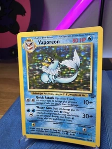 Pokémon TCG Vaporeon Jungle 12/64 Holo Unlimited Holo Rare - Picture 1 of 9
