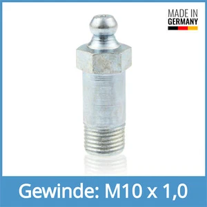 DIN 71412 A (H4) 32mm mit Schaft M10 x 1,0 Stahl verzinkt Schmiernippel - Picture 1 of 1